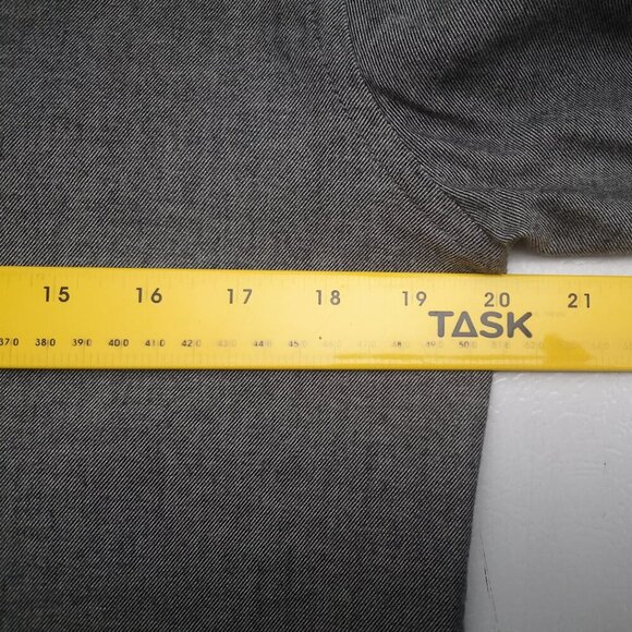 Zara Relaxed Fit Men's Size Medium Button Front Grey Shirt - Picture 7 of 9